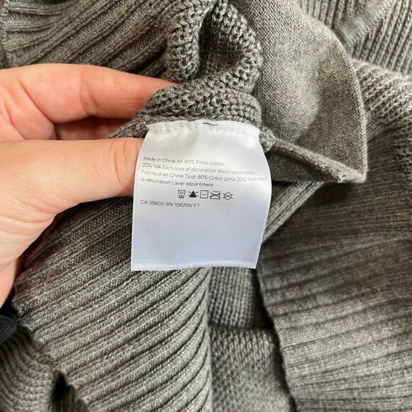 Lululemon Cozy Calling Gray Ribbed Turtleneck Sweater Size Small - Picture 2 of 7